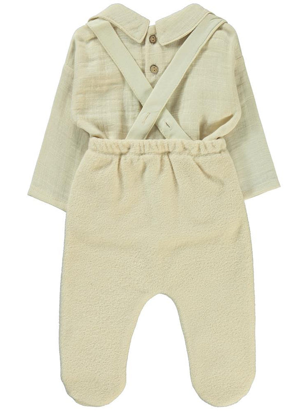 Civil Baby Askılı 3-12 Ay Takım - Ekru