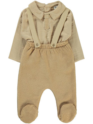 Civil Baby Askılı 3-12 Ay Takım - Hardal