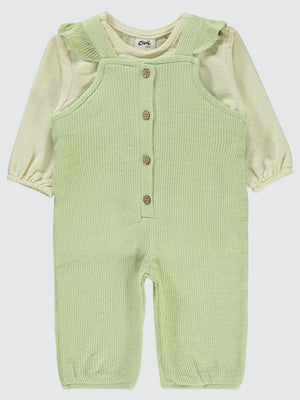 Civil Baby Omuz Fırfırlı 6-18 Ay Slopet - Yeşil