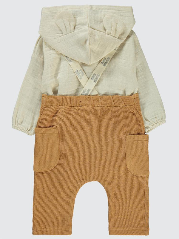 Civil Baby Kulaklı Kapüşonlu 6-18 Ay Slopet - Turuncu