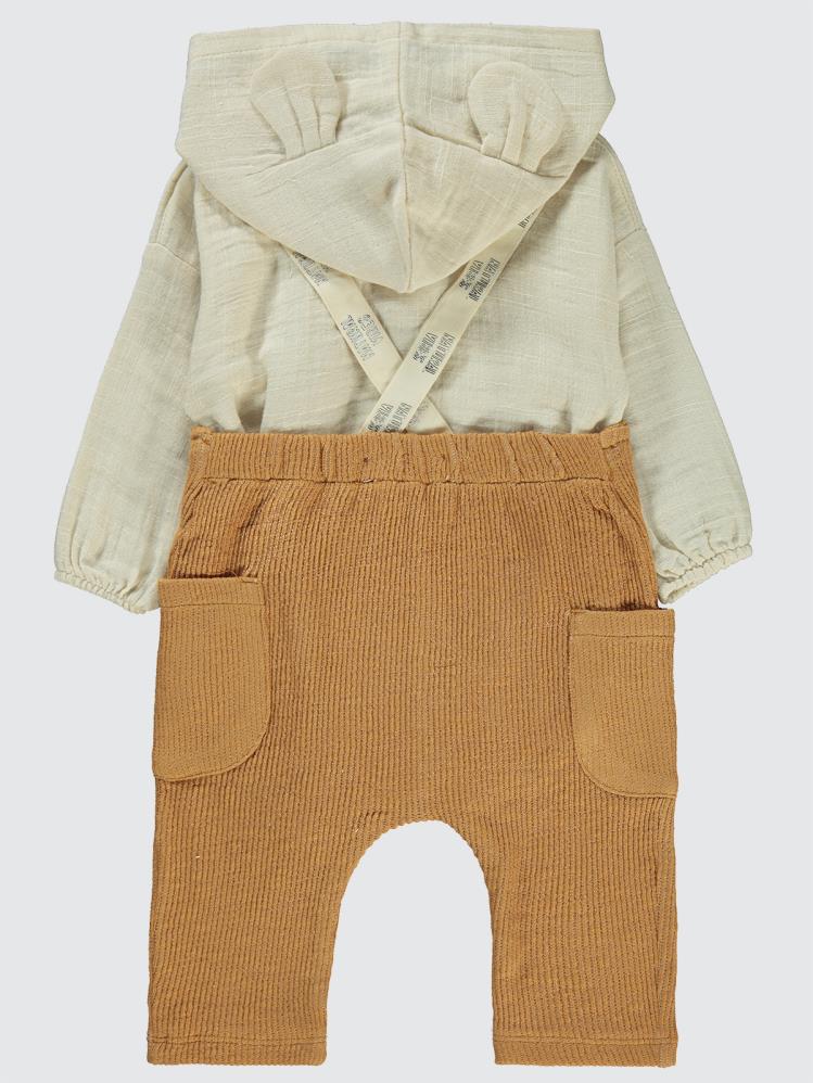 Civil Baby Kulaklı Kapüşonlu 6-18 Ay Slopet - Turuncu
