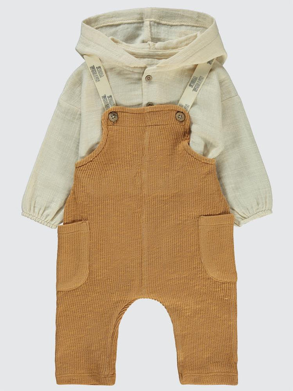 Civil Baby Kulaklı Kapüşonlu 6-18 Ay Slopet - Turuncu