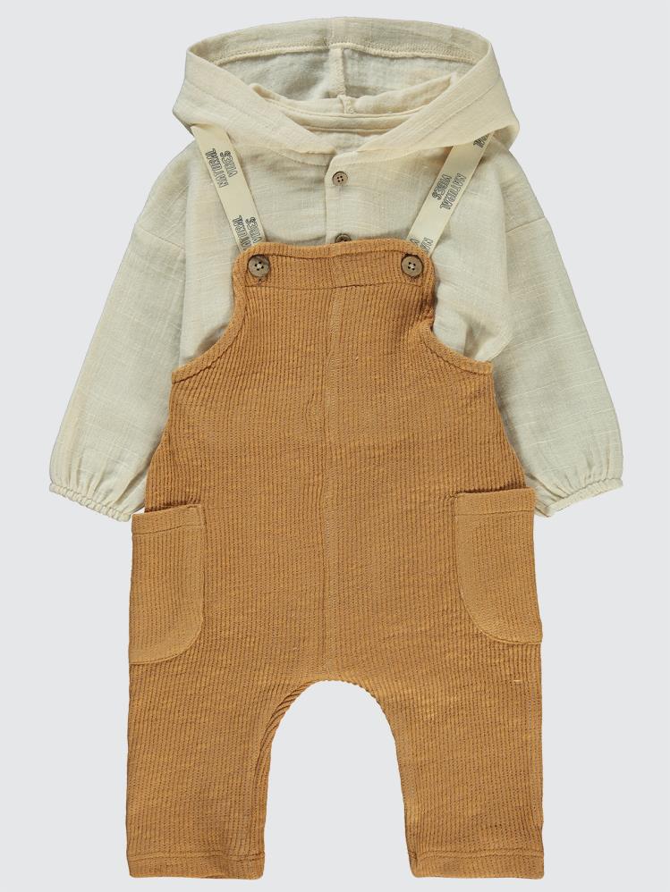 Civil Baby Kulaklı Kapüşonlu 6-18 Ay Slopet - Turuncu