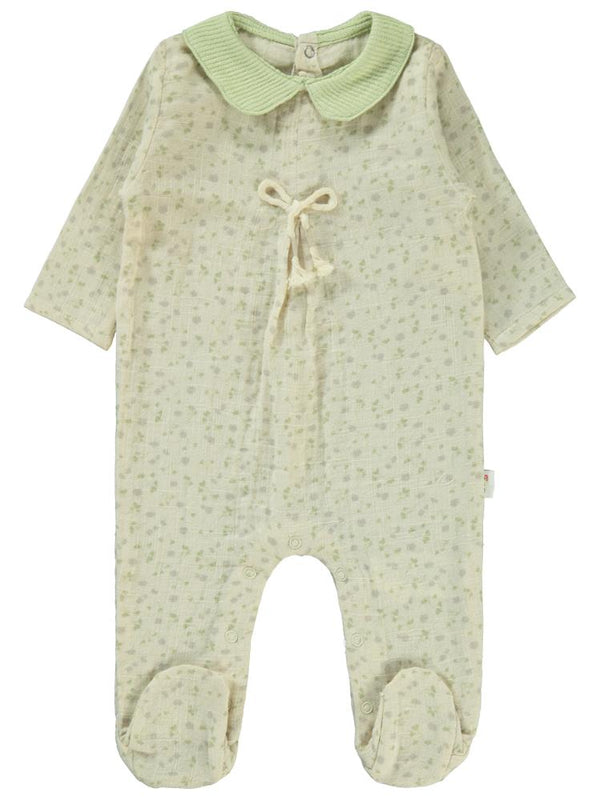 Civil Baby Yaka Detaylı 3-9 Ay Tulum - Yeşil