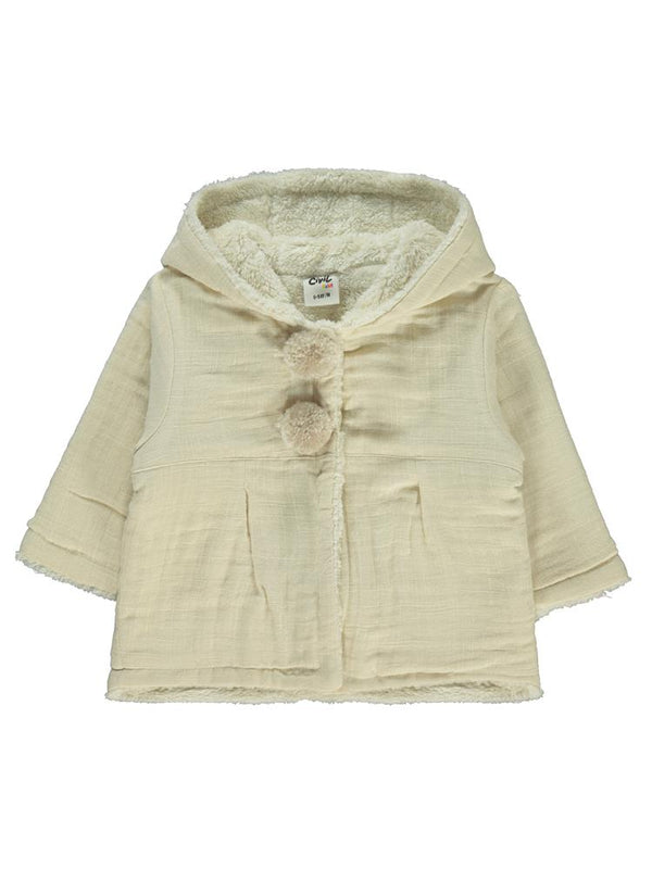 Civil Baby Ponponlu 6-18 Ay Mont - Ekru