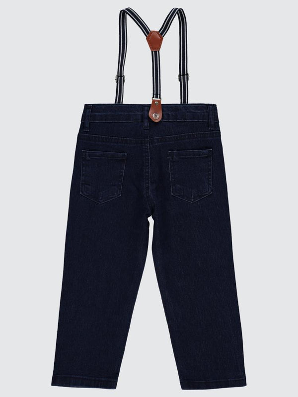 Civil Boys Slopet Askılı 2-5 Yaş Pantolon - Mavi