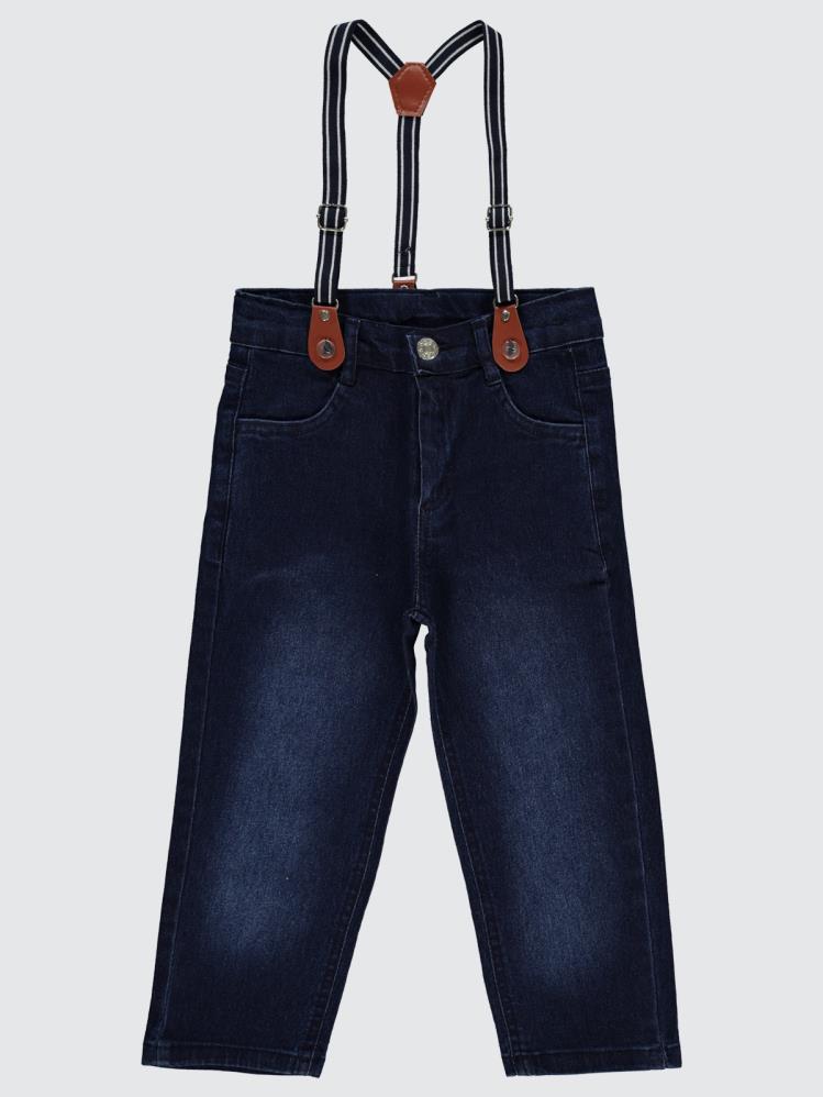 Civil Boys Slopet Askılı 2-5 Yaş Pantolon - Mavi