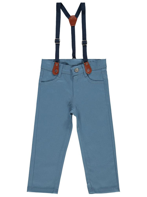 Civil Boys Slopet Askılı 2-5 Yaş Pantolon - Mavi
