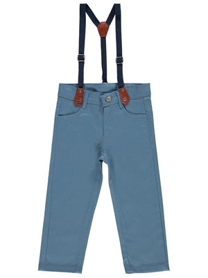 Civil Boys Slopet Askılı 2-5 Yaş Pantolon - Mavi