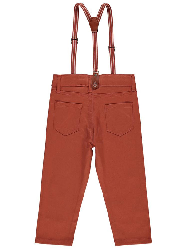 Civil Boys Slopet Askılı 2-5 Yaş Pantolon - Turuncu