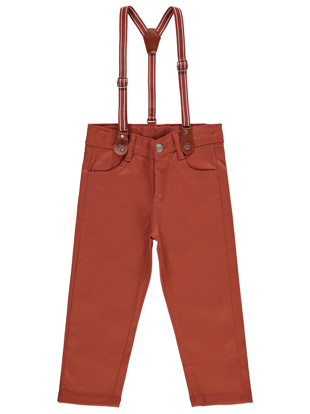 Civil Boys Slopet Askılı 2-5 Yaş Pantolon - Turuncu