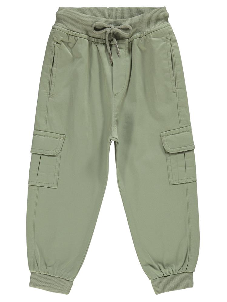 Civil Boys Kargo Cepli Bağcıklı 2-5 Yaş Pantolon - Haki