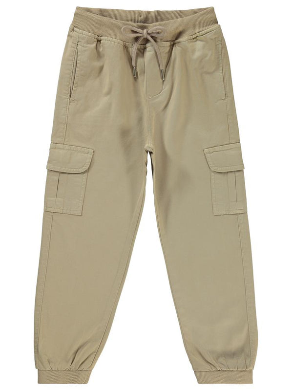 Civil Boys Kargo Cepli Bağcıklı 10-13 Yaş Pantolon - Bej