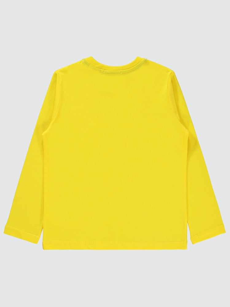 Superman Baskılı 10-13 Yaş Sweatshirt - Sarı