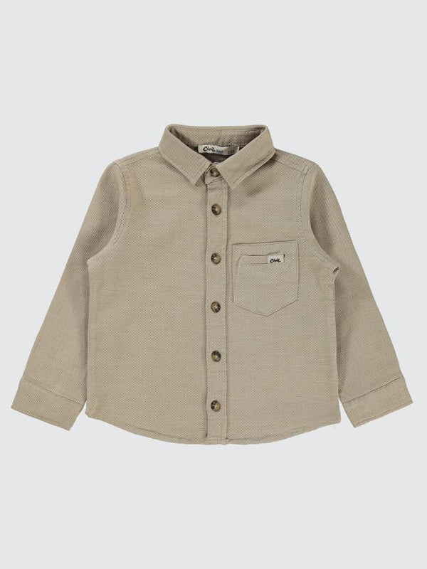 Civil Boys Desıgn Armalı 2-5 Yaş Gömlek - Bej