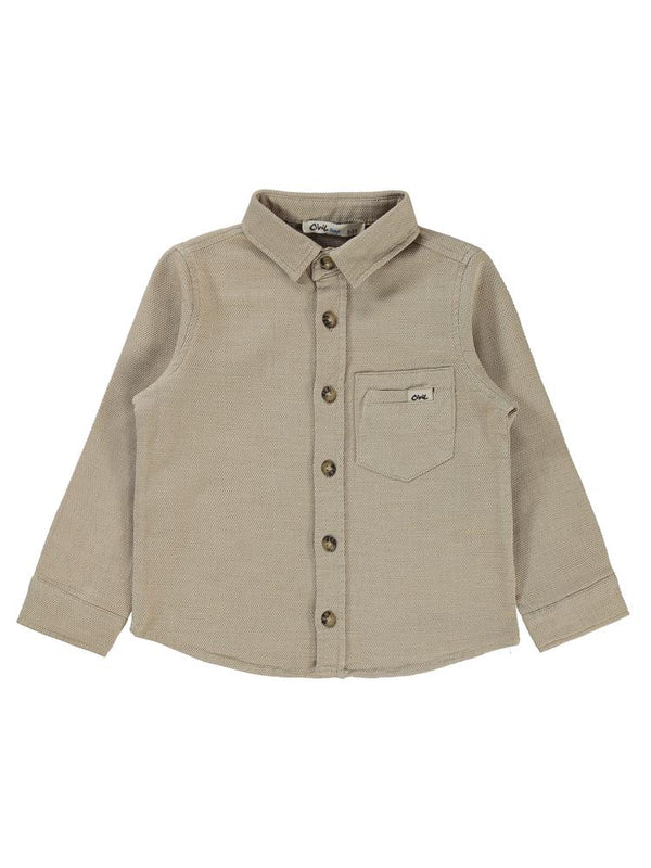 Civil Boys Desıgn Armalı 2-5 Yaş Gömlek - Bej