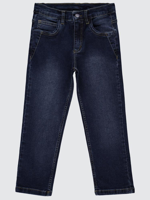 Civil Boys Beş Cep Taşlamalı 10-13 Yaş Pantolon - Mavi