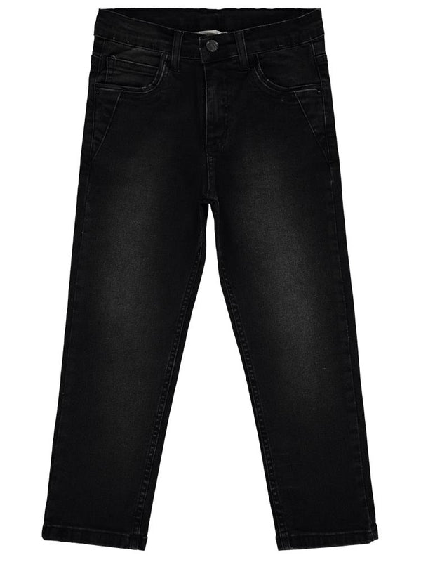 Civil Boys Beş Cep Taşlamalı 10-13 Yaş Pantolon - Siyah