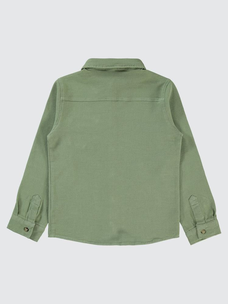 Civil Boys Desıgn Armalı 10-13 Yaş Gömlek - Haki