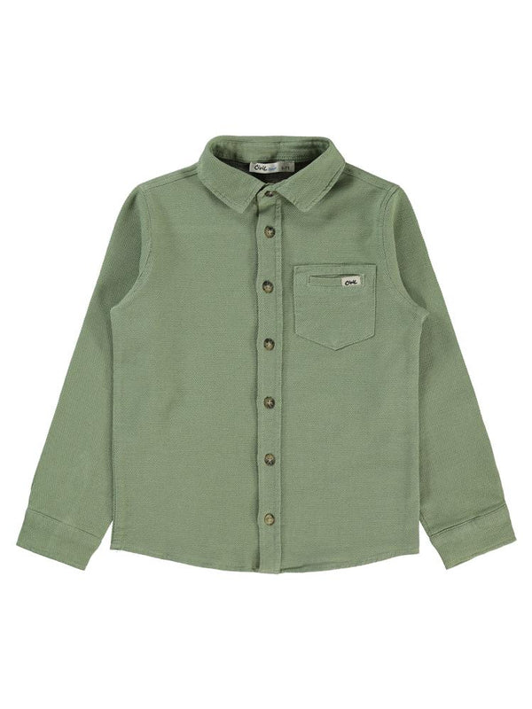 Civil Boys Desıgn Armalı 10-13 Yaş Gömlek - Haki