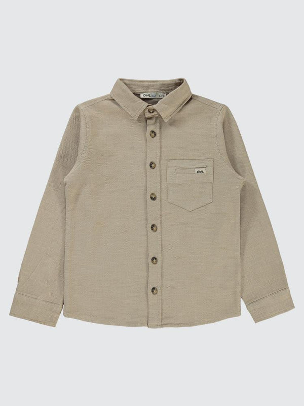 Civil Boys Desıgn Armalı 10-13 Yaş Gömlek - Bej