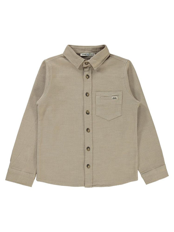 Civil Boys Desıgn Armalı 10-13 Yaş Gömlek - Bej