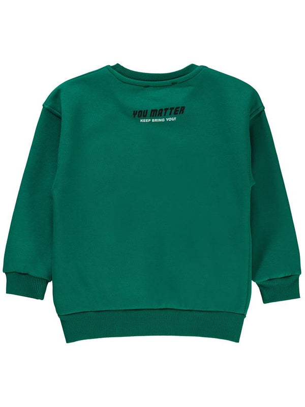Civil Boys You Matter Baskılı 10-13 Yaş Sweatshirt - Yeşil