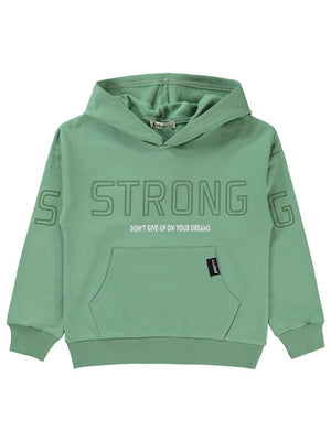 Civil Boys Strong baskılı 6-9 Yaş Sweatshirt - Yeşil