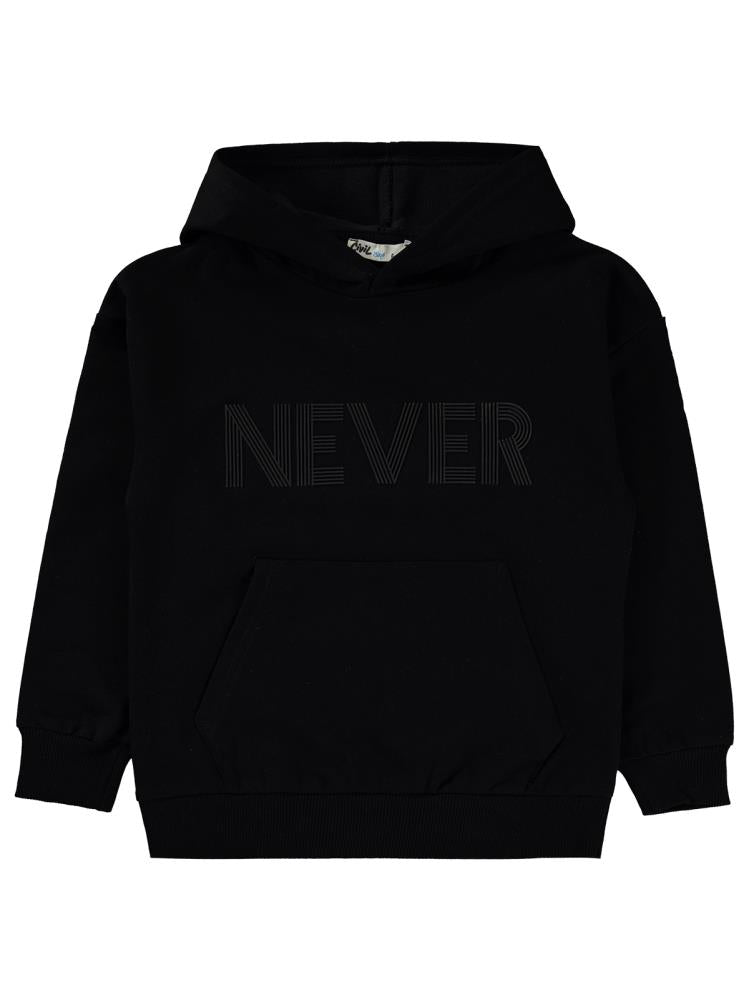 Civil Boys Neber Baskılı 6-9 Yaş Sweatshirt - Siyah