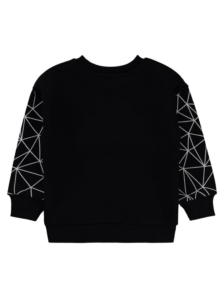 Civil Boys Dinazor Baskılı 2-5 Yaş Sweatshirt - Siyah