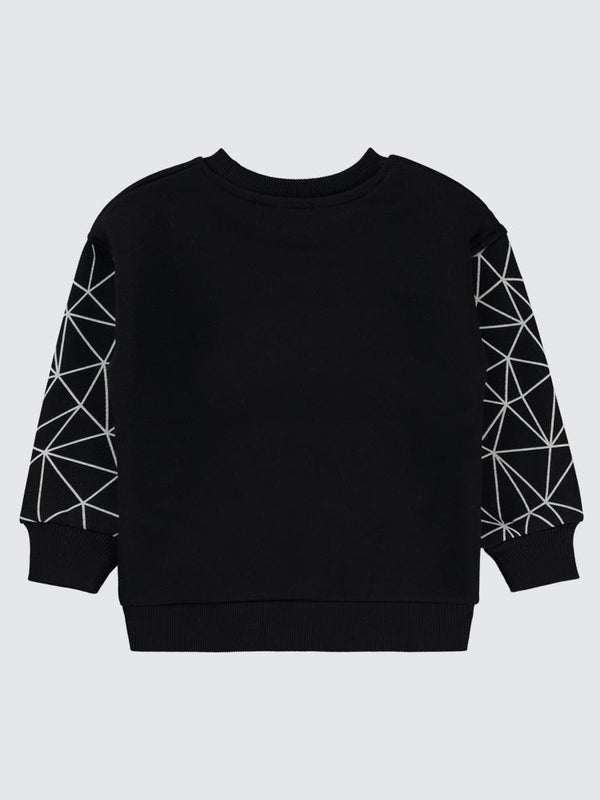Civil Boys Dinazor Baskılı 2-5 Yaş Sweatshirt - Siyah