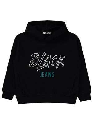 Civil Boys Black Baskılı 6-9 Yaş Sweatshirt - Siyah
