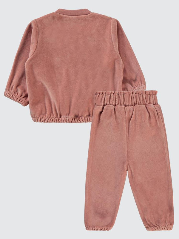 Civil Baby Dantel Yaka 6-18 Ay Takım - Pudra