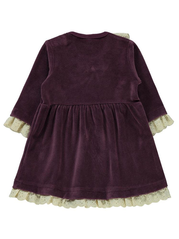 Civil Baby Dantel Yaka 6-18 Ay Elbise - Lila
