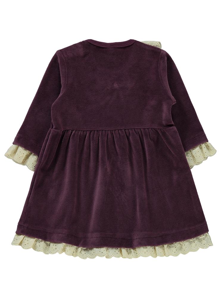 Civil Baby Dantel Yaka 6-18 Ay Elbise - Lila