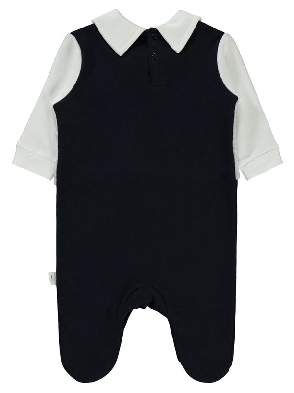 Civil Baby Yelekli 1-9 Ay Tulum - Lacivert