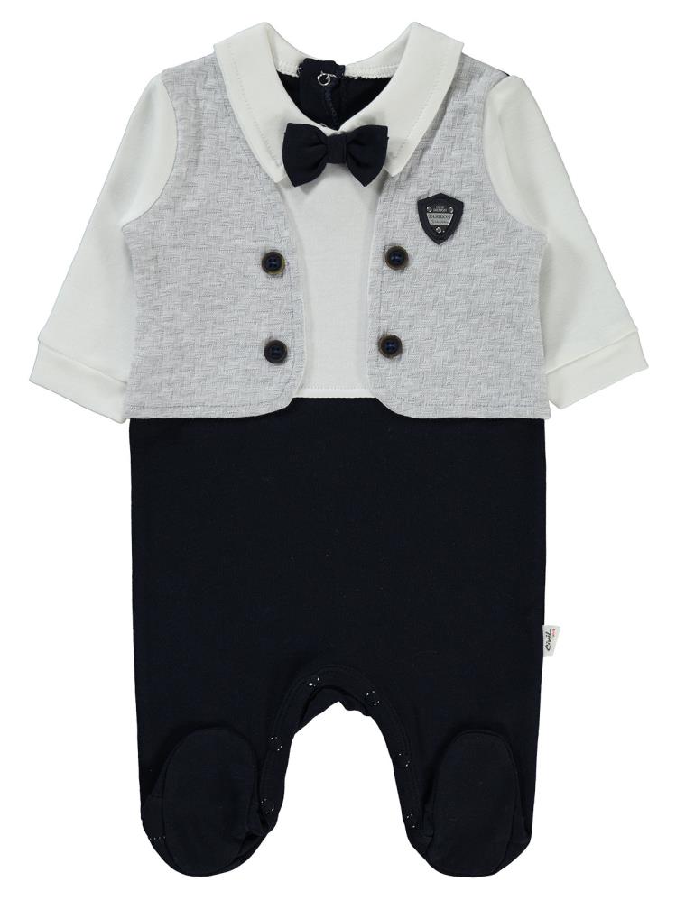 Civil Baby Yelekli 1-9 Ay Tulum - Lacivert