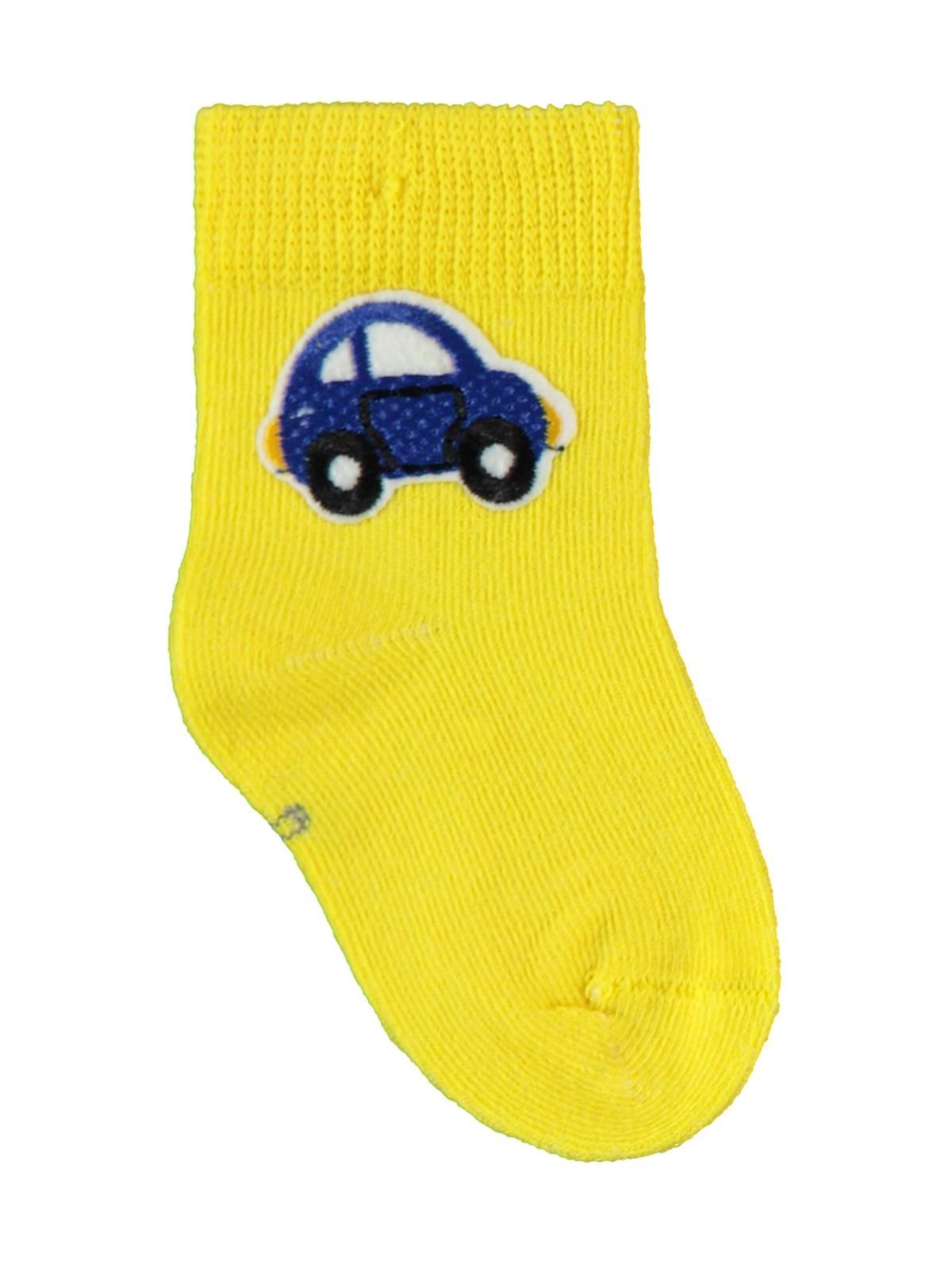 Civil Baby Erkek Bebek Aksesuarlı 2'li Çorap 6-18 Ay  - Mavi