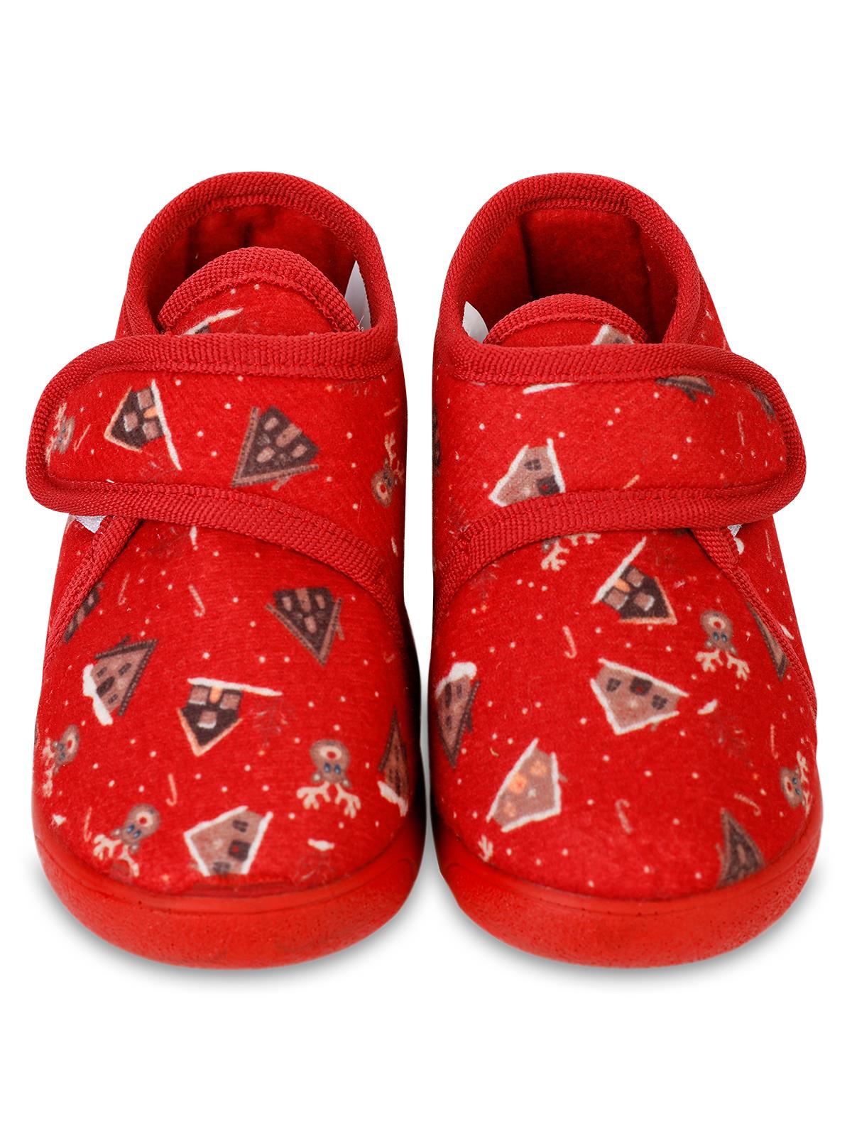 Civil Geyik Baskılı 21-26 Numara Panduf - Kırmızı