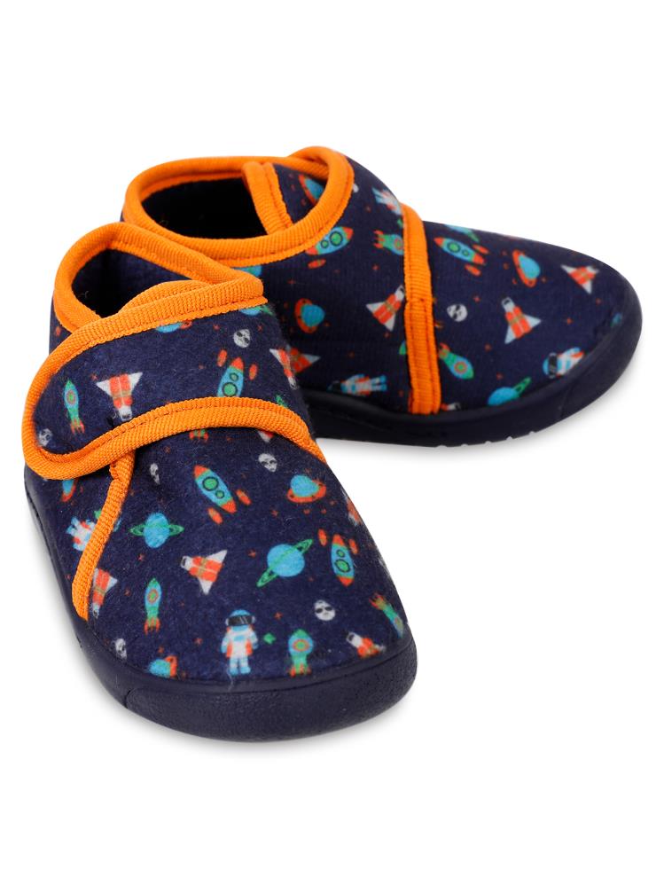 Civil Uzay Tema Baskılı 21-26 Numara Panduf - Lacivert