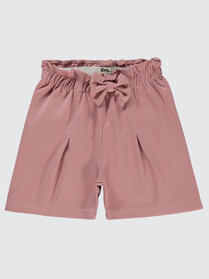 Civil Girls Bel Fırfırlı 6-9 Yaş Şort - Pembe