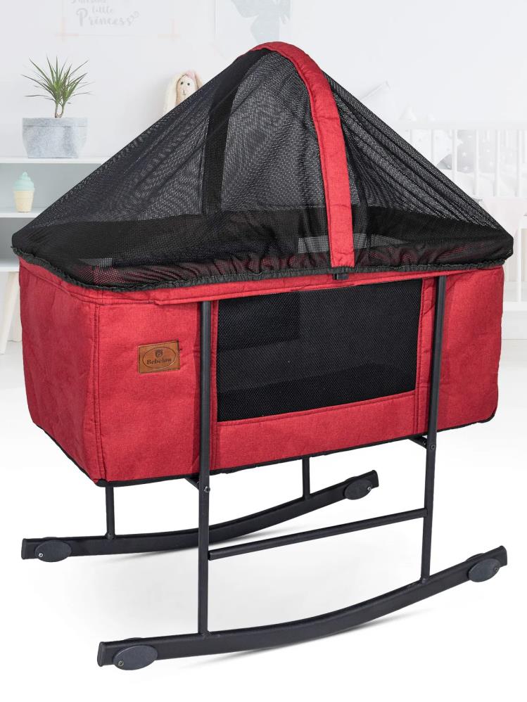 Bebelow Rubi Anne Yanı Beşik - Bordo