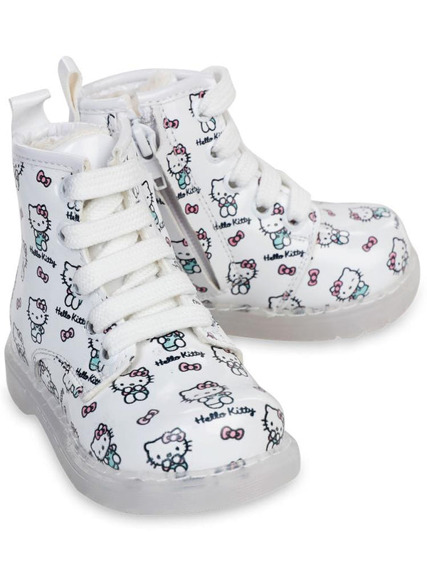 Hello Kitty Işıklı 21-25 Numara Bot - Beyaz