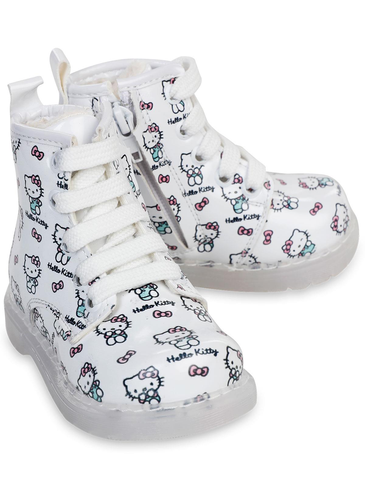 Hello Kitty Işıklı 21-25 Numara Bot - Beyaz