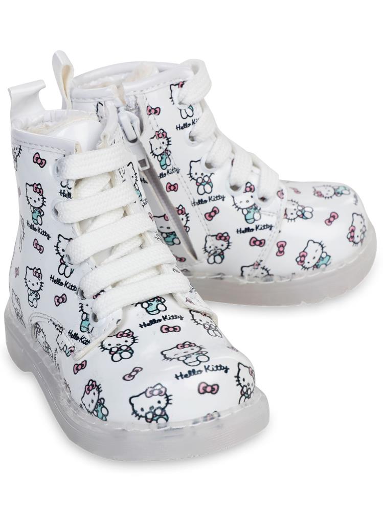 Hello Kitty Işıklı 21-25 Numara Bot - Beyaz