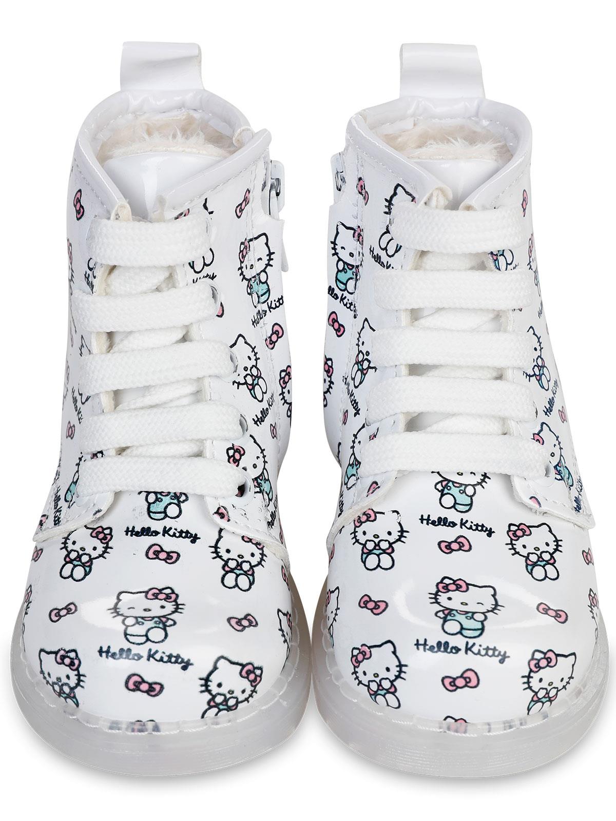 Hello Kitty Işıklı 21-25 Numara Bot - Beyaz