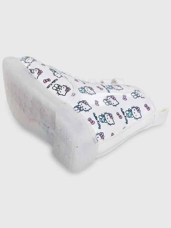 Hello Kitty Işıklı 21-25 Numara Bot - Beyaz