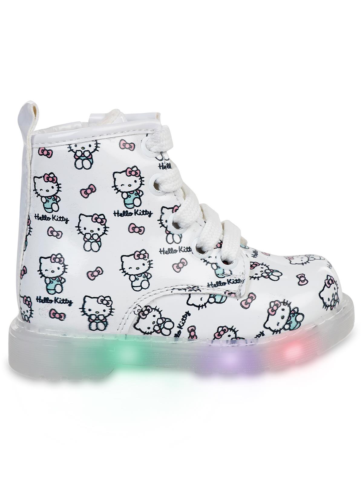 Hello Kitty Işıklı 21-25 Numara Bot - Beyaz