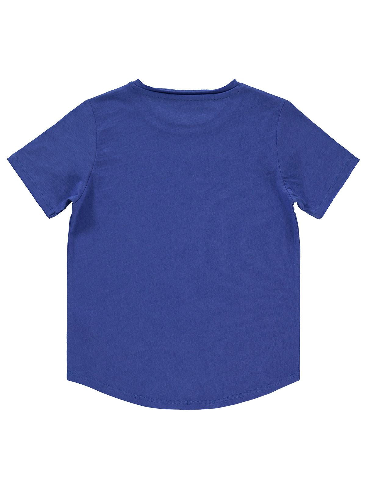 Civil Boys Flamlı Yelkenli Nakışlı 6-9 Yaş Tişört - Mavi