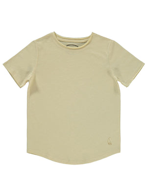 Civil Boys Flamlı Yelkenli Nakışlı 6-9 Yaş Tişört - Bej